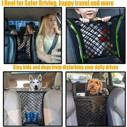 Mesh Divider Storage Bag Between Seats Car
