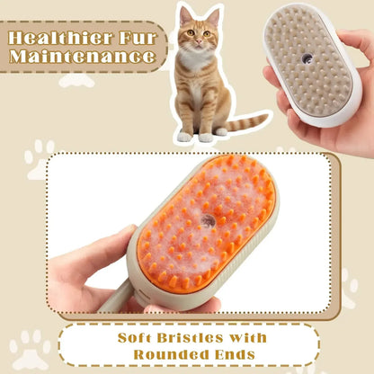 Pet Steam Brush for Cats and Dogs