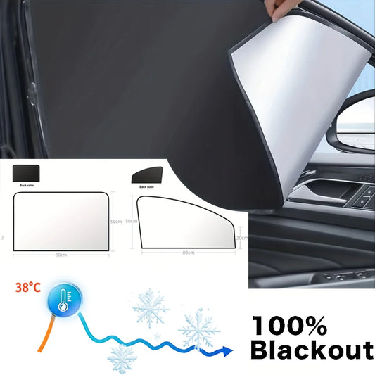 Magnetic Blackout Car Sun Shield Covers