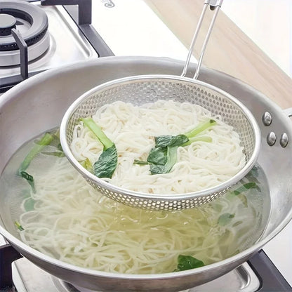 Stainless Steel Colander with Wooden Handle
