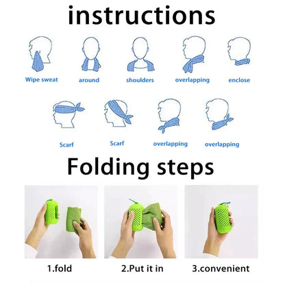 Cooling Quick-Drying Sports Towel with Storage