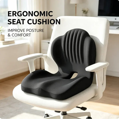 Ergonomic Memory Foam Chair Cushion for Office and Car