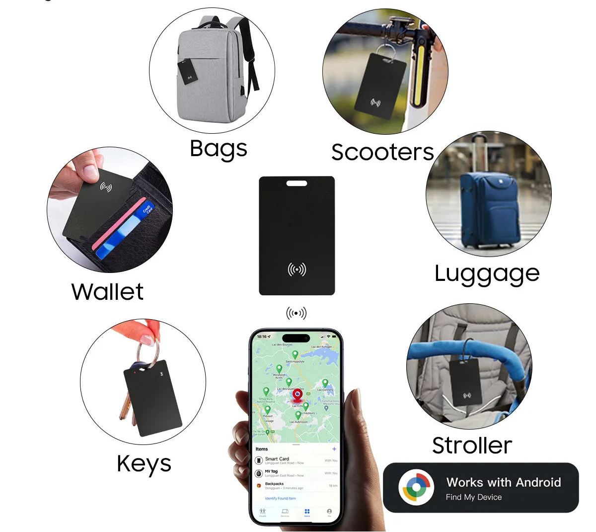 GPS Tracker compatible to Android Phones