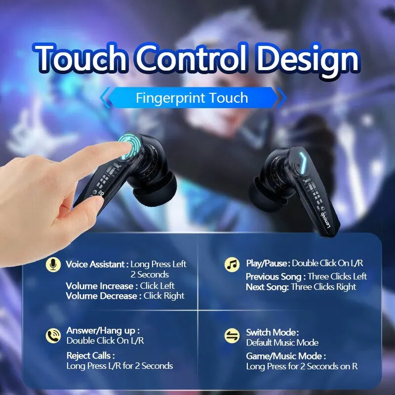 Lenovo Wireless Bluetooth Earbuds