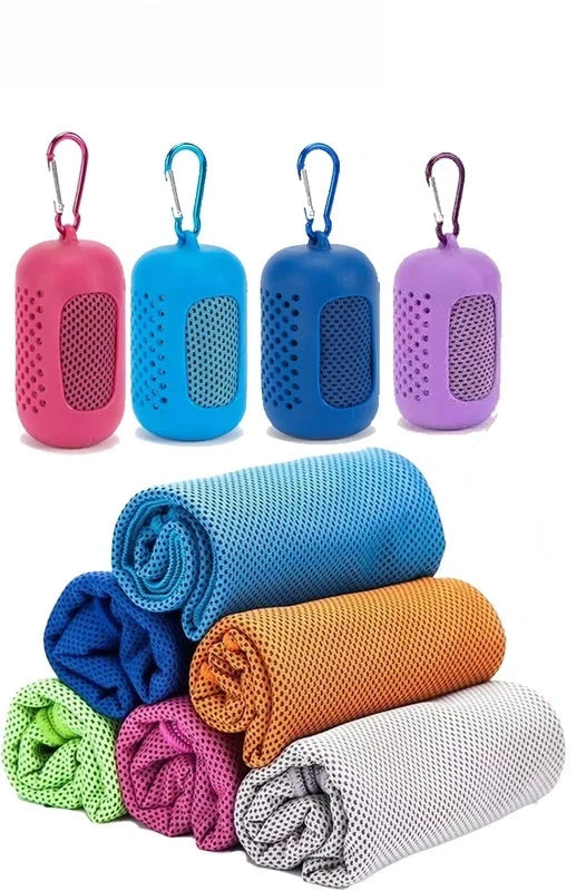 Cooling Quick-Drying Sports Towel with Storage