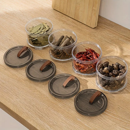 3-Tier Round Handheld Spice Storage