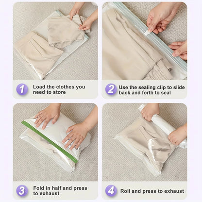 Hand-Rolled Travel Vacuum Storage Bag