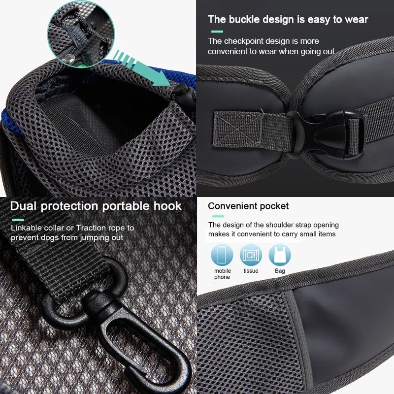 Crossbody Shoulder Bag for Cats and Dogs