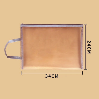 A4 Transparent Mesh Zip Bag