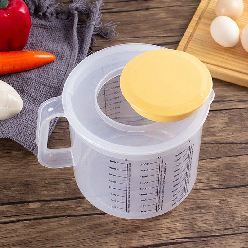 Versatile Mixing Bowl with Lid & Measuring Cup