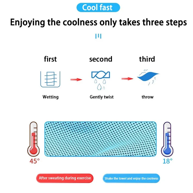 Cooling Quick-Drying Sports Towel with Storage