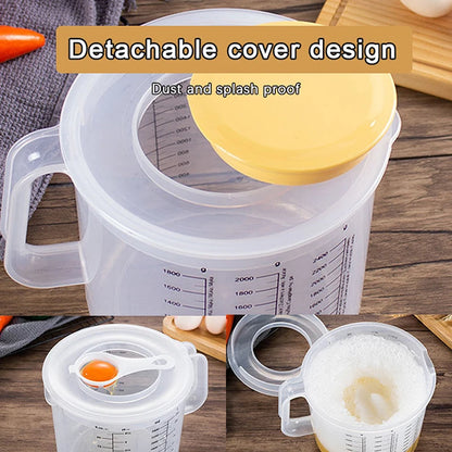 Versatile Mixing Bowl with Lid & Measuring Cup