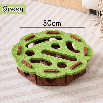 Puzzle Box Toy for Cats with Ball