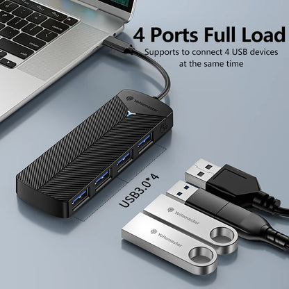 5Gbps 4-in-1 USB Hub Ultra-Slim Adapter