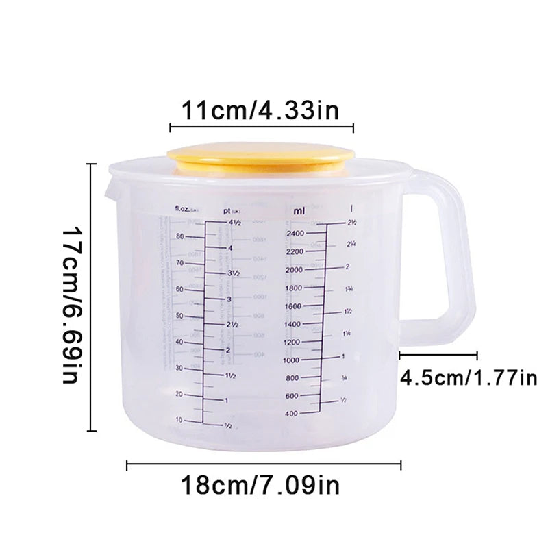 Versatile Mixing Bowl with Lid & Measuring Cup