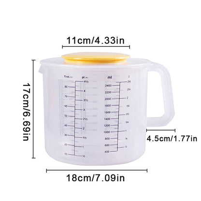 Versatile Mixing Bowl with Lid & Measuring Cup