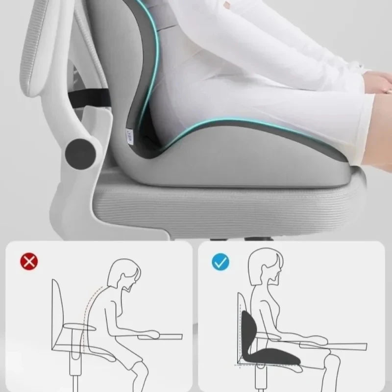 Ergonomic Memory Foam Chair Cushion for Office and Car