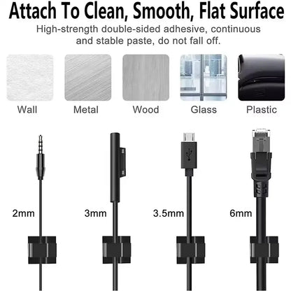 Cable Organizer Clips Wire Winder Holder