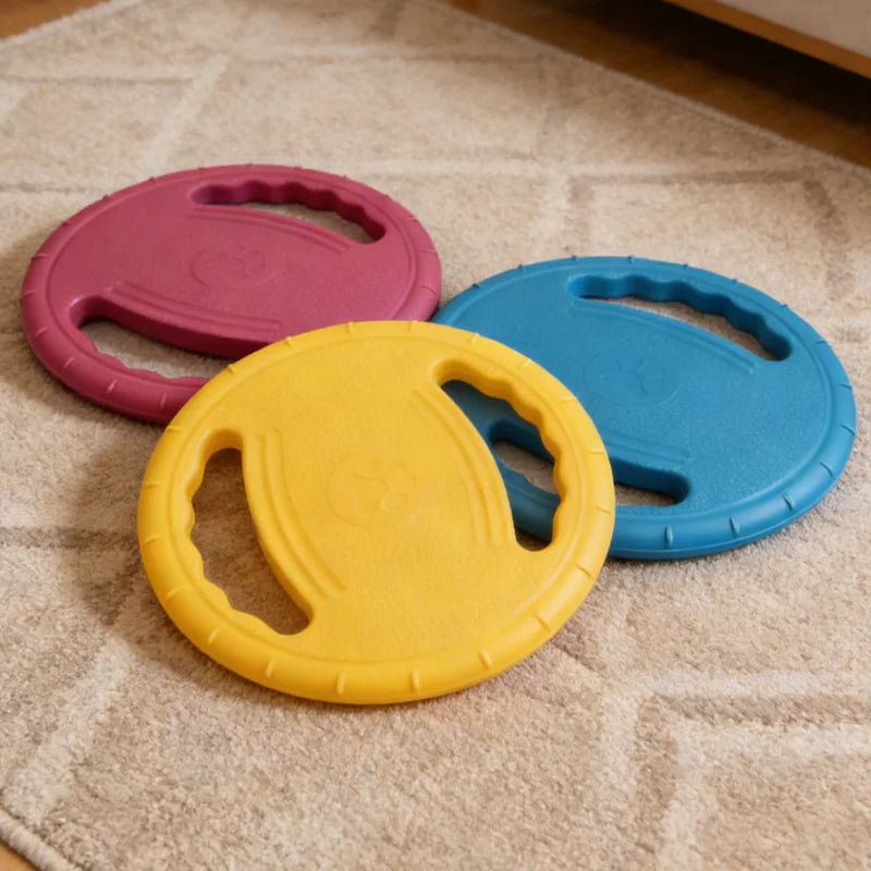 Dogs Flying Disc Tooth Chew Train Toy