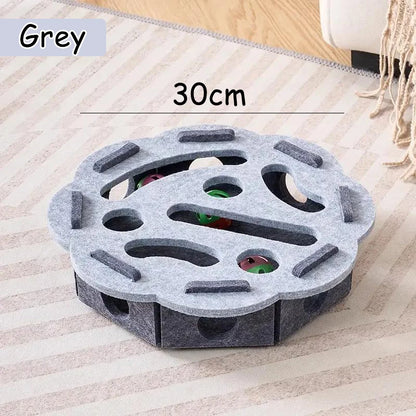 Puzzle Box Toy for Cats with Ball