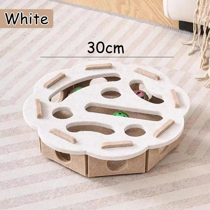 Puzzle Box Toy for Cats with Ball