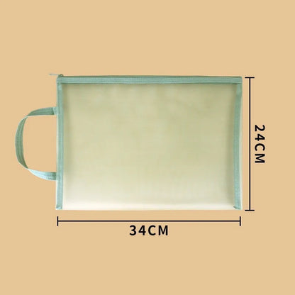 A4 Transparent Mesh Zip Bag