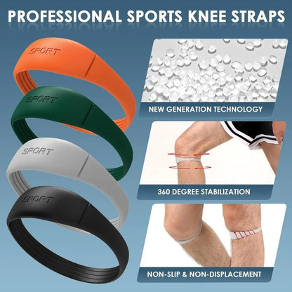 Silicone Patella Tendon Knee Support Band