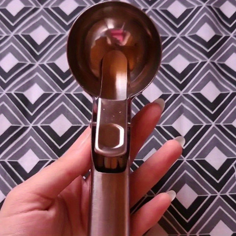 Premium Stainless Steel Ice Cream Scoop with Trigger