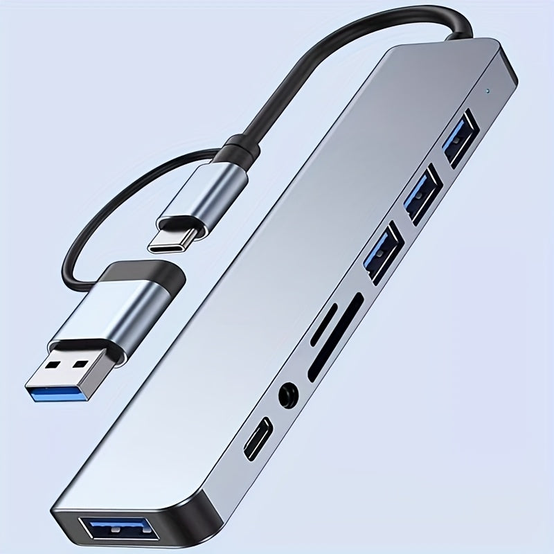 8-in-1 USB Hub for Laptops & Desktops