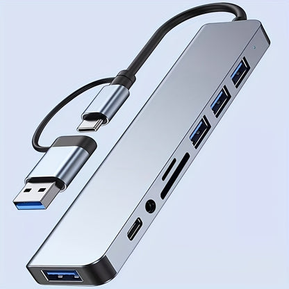8-in-1 USB Hub for Laptops & Desktops
