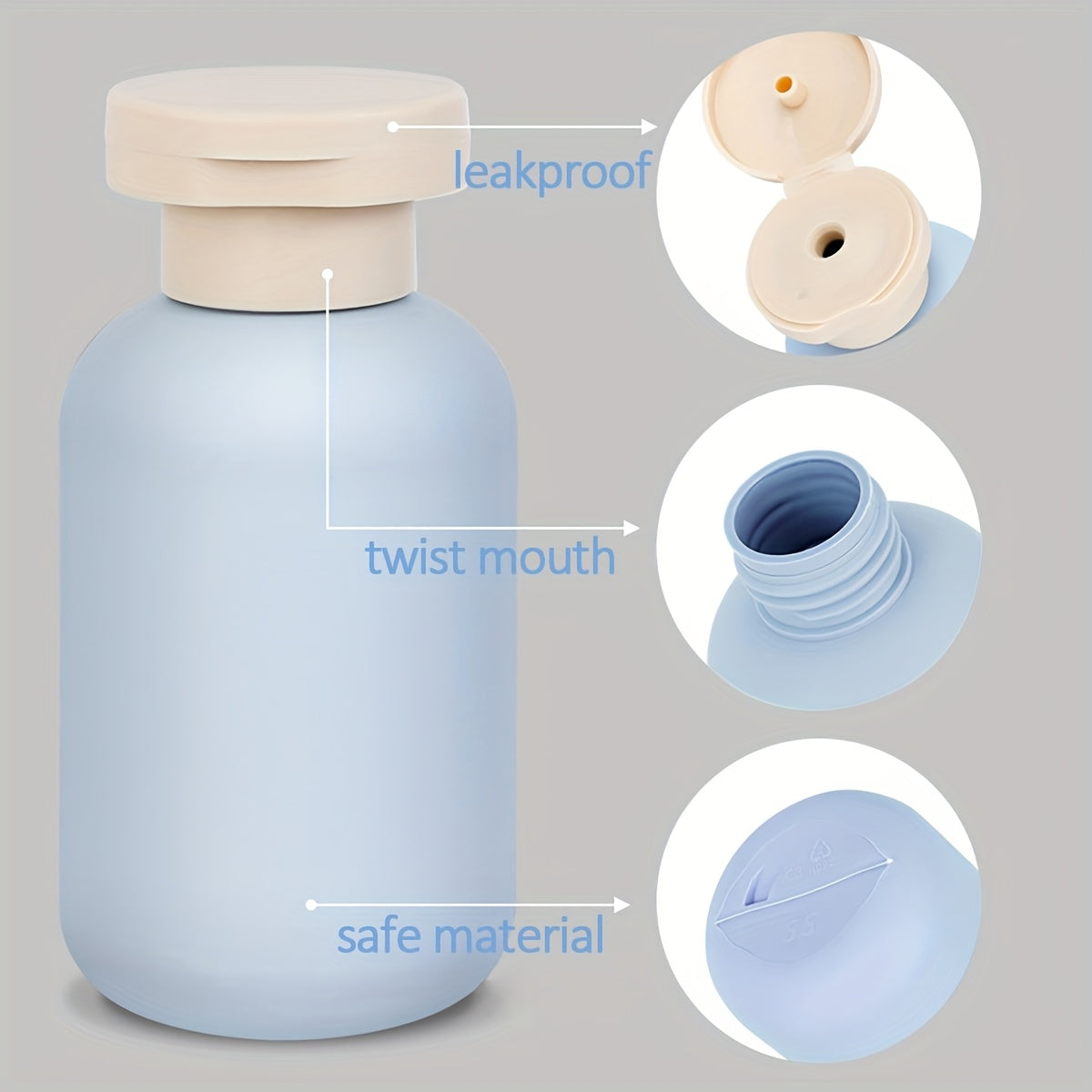4pcs Travel Squeeze Bottle Set