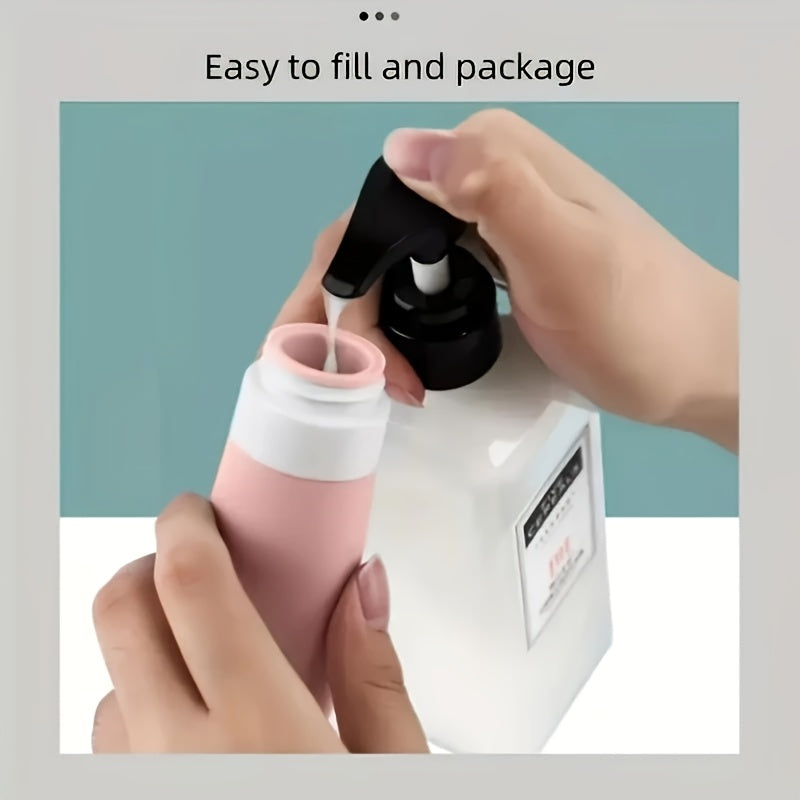 4pcs Refillable Silicone Travel Bottle Set