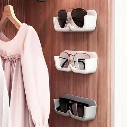Adhesive Wall - Mounted Storage Shelf for Glasses - HazMarket