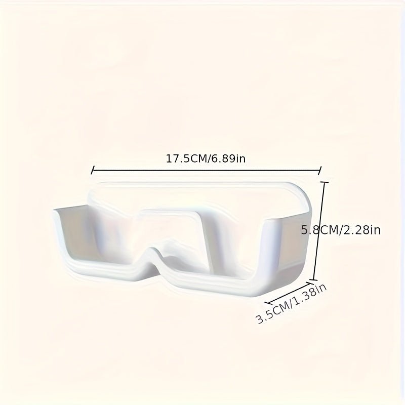 Adhesive Wall - Mounted Storage Shelf for Glasses - HazMarket
