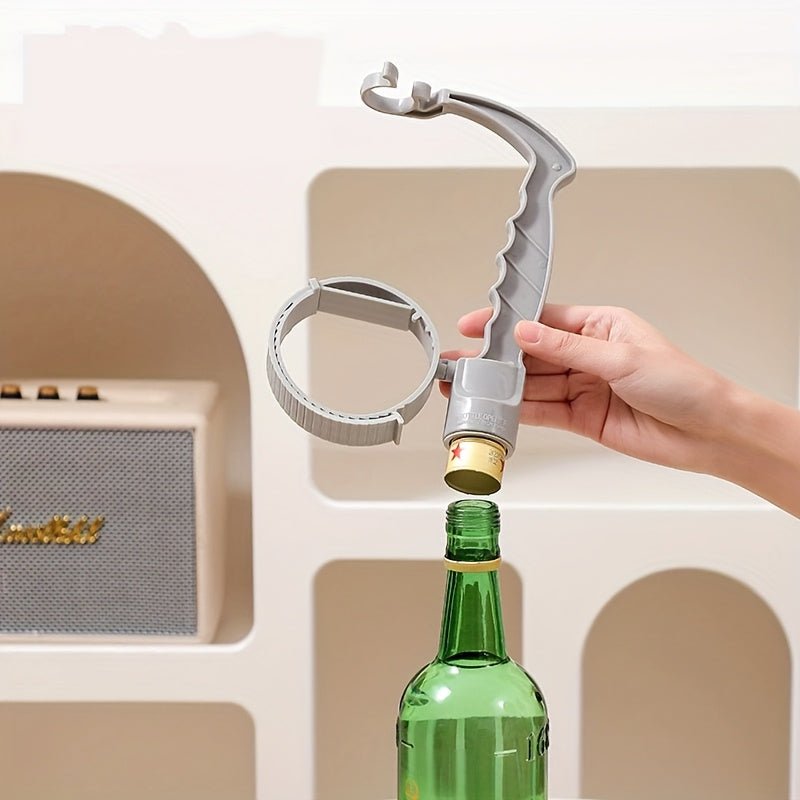 Adjustable Drink Pouring Cup Handle with Built - In Bottle Opener - HazMarket