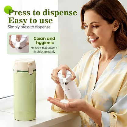 4-in-1 Leak-Proof Travel Dispenser Bottle Set