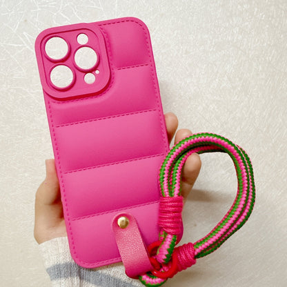 Anti - fall Mobile Phone Case with Hand Strap Rope Suitable for iPhone - HazMarket
