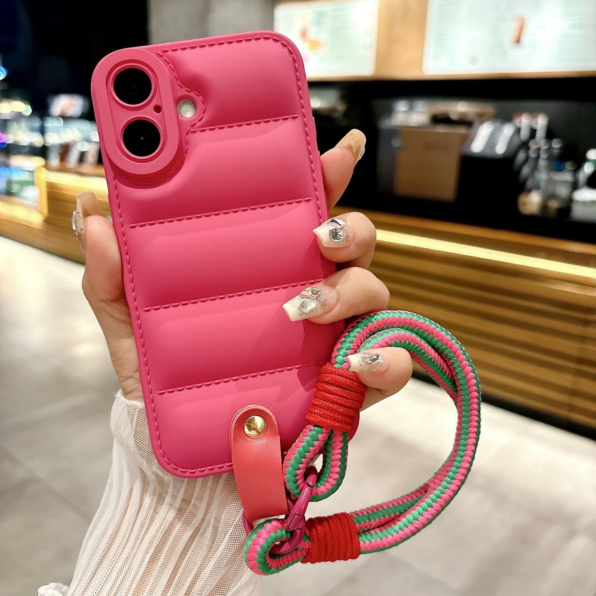 Anti - fall Mobile Phone Case with Hand Strap Rope Suitable for iPhone - HazMarket
