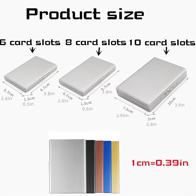 Anti - Theft Stainless Steel Credit Card Wallet - HazMarket
