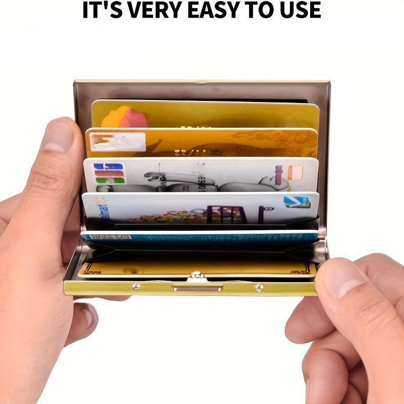 Anti - Theft Stainless Steel Credit Card Wallet - HazMarket