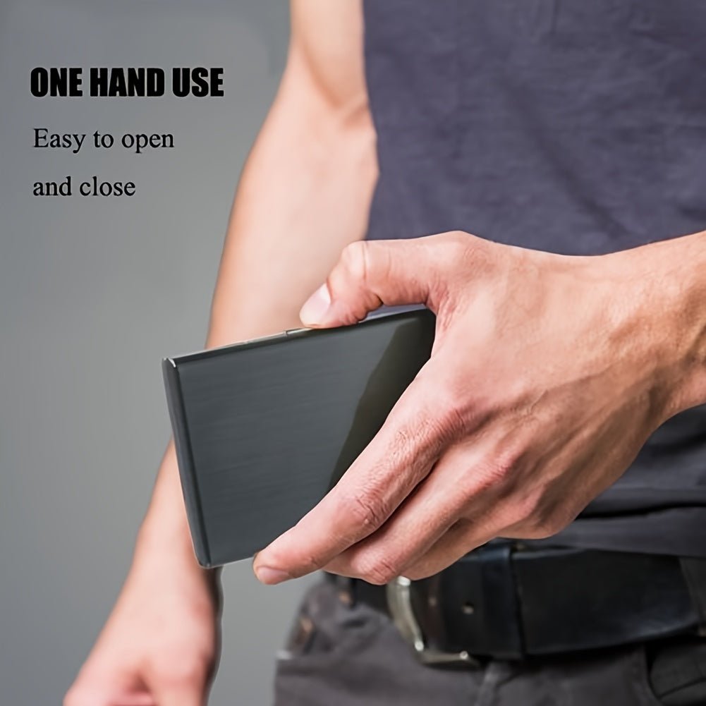 Anti - Theft Stainless Steel Credit Card Wallet - HazMarket