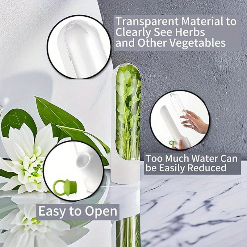 1pc Herb Keeper for Refrigerator