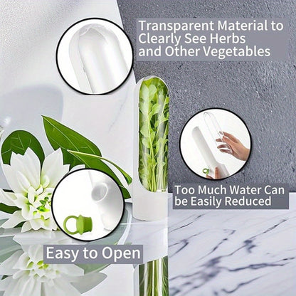 1pc Herb Keeper for Refrigerator
