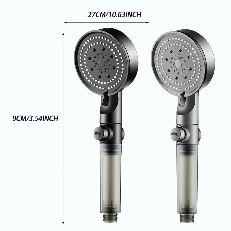 5-Mode Adjustable Shower Head with Filter