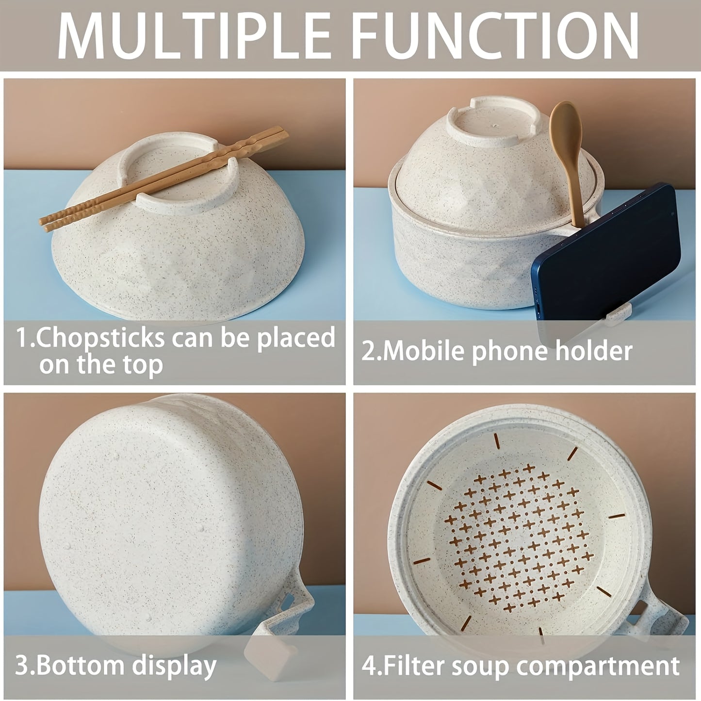 1 Set Microwave Ramen Cooker Set
