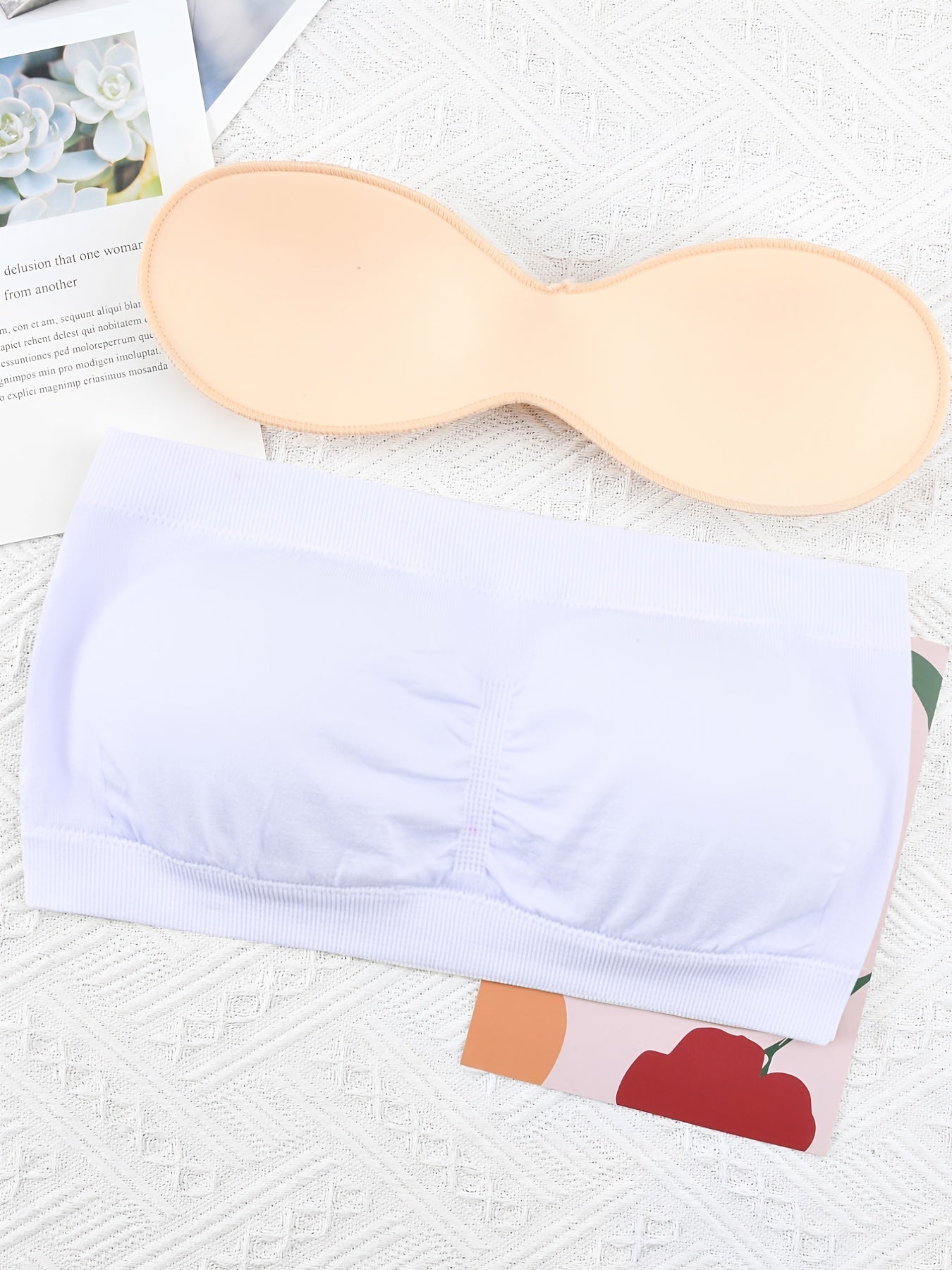 3 Pcs Comfortable Double-layer Strapless Bra