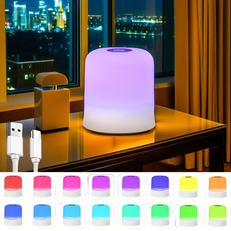 Multi-Color Dimmable Bedside Lamp