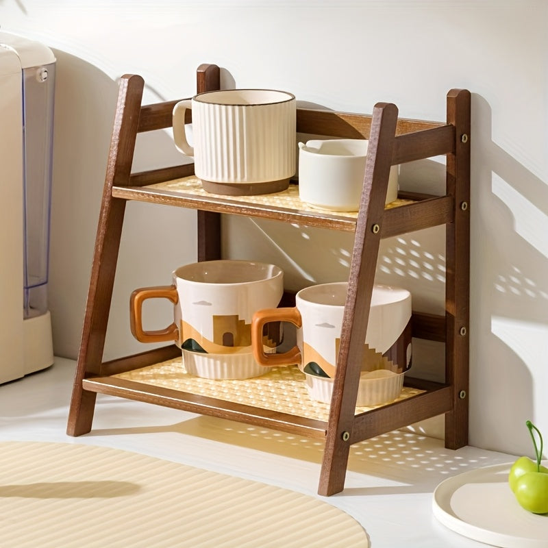 2-Tier Freestanding Shelf Organizer