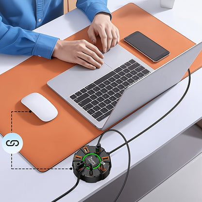 7 Port USB Hub with Ambient Light