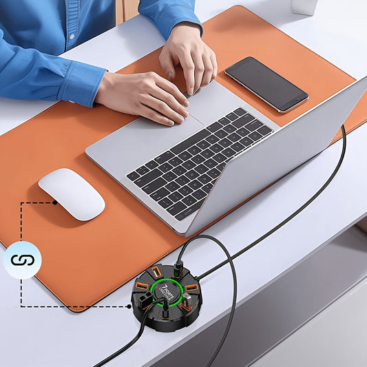 7 Port USB Hub with Ambient Light